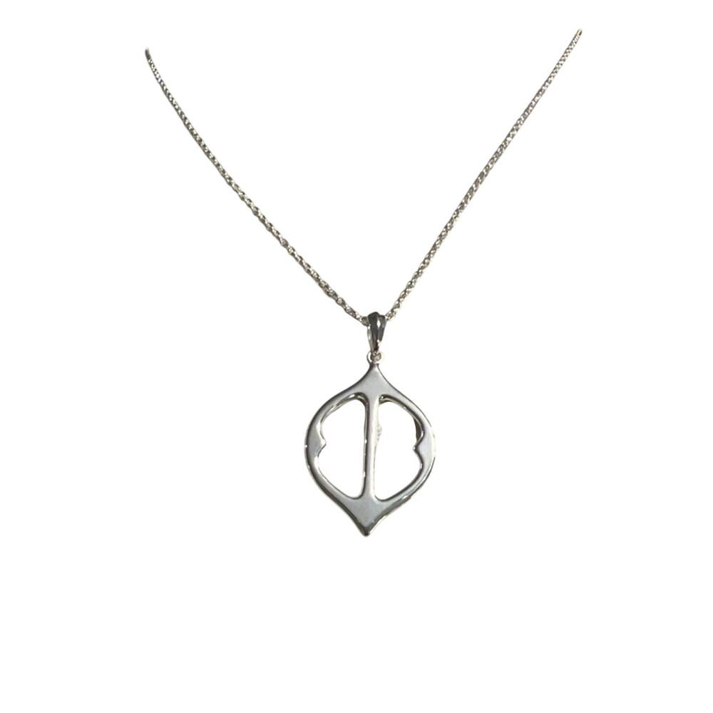 Vtg Stella & Dot Silver tone Chain Necklace Y2K Workwear Business Office Casual